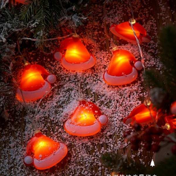 Talviset jouluvalot, 10 LED-valoa, kodin ja makuuhuoneen koristeluun