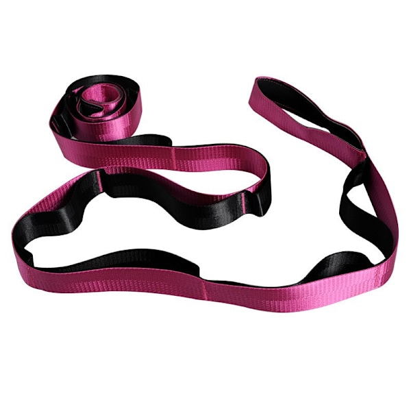 Elastiskt band 220*3,8cm, elastiskt band för träning, elastiskt band för behandling, benförlängning (rosa röd)