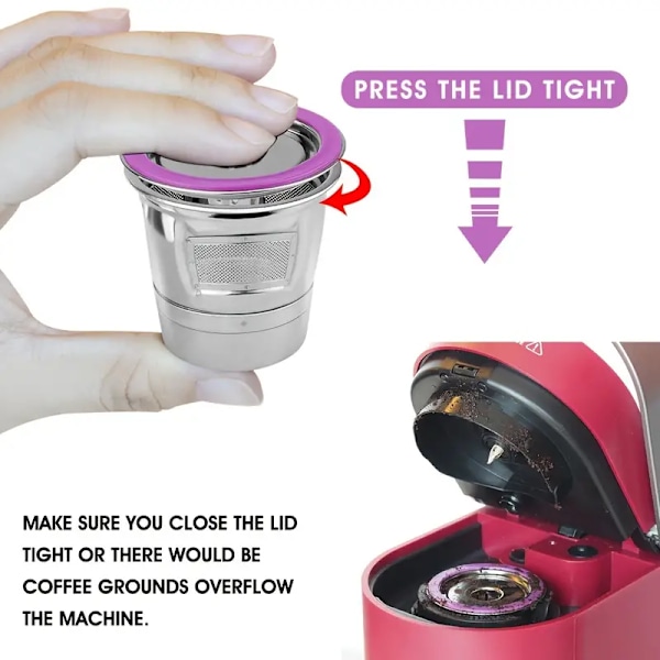 Genanvendeligt kaffefilter i rustfrit stål til Keurig kaffemaskine - nyd friskbrygget kaffe hver gang