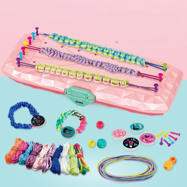 DIY Hand Rope Braider Set, Friendship Bracelets Rope Weaver Kit, Bracelet Kit Stretchy Hand Rope Bracelet Maker Set, Popular Bracelets String Maker