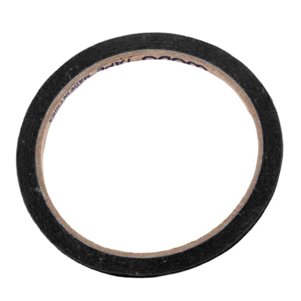 10 pakkaus ohutta drapingteippiä 3 mm mallinukkemerkintäteippi Itsekiinnittyvä Artist Tape Banmo (musta)