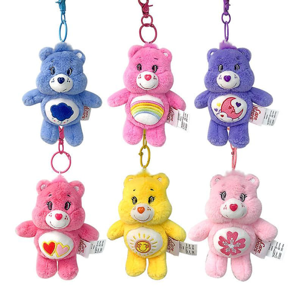 carebears sateenkaari karhu riipus hoito karhu nukke riipus nukke pehmolelu tyttö lahja[HSF](15cm，4)