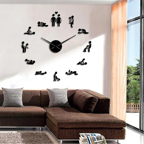 For Sex Love Position Mute Wall Clock WS17372[HSfF]