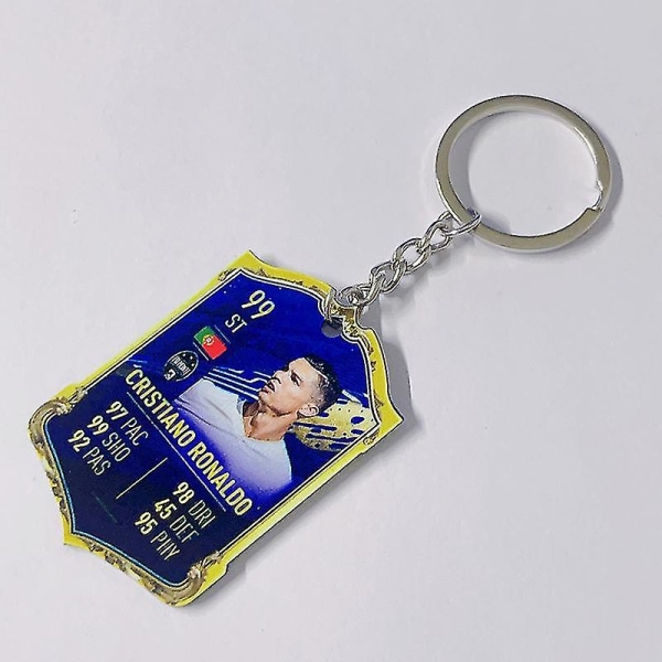 Jalkapalloseuran MM-avainnippu akryyliriipus (Avainnippu C Ronaldo Juventus 99)