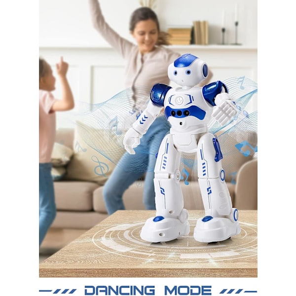 RC Robotleksaker för barn, gest- och avkänningsprogrammerbar fjärrkontroll Smart Robot för ålder 3 4 5 6 7 8 år gamla pojkar flickor födelsedagspresent