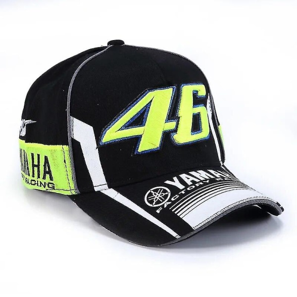 TIB High Quality MOTO GP Motorcykel Hat Baseball Hat Yamaha Rossi No.46 Hat Motorcykel F1 Racing Hat Ride Hat Mænd Gaver Hovedbeklædning（Blå 11）