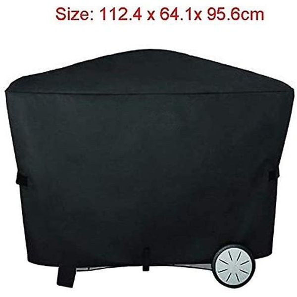 Vedenpitävä BBQ- cover, 112,4 x 64,1 x 95,6 cm Oxford Cloth BBQ- cover Pölyä estävät UV-suojat säädettävällä elastisella köydellä Weber Q3000 Q2000