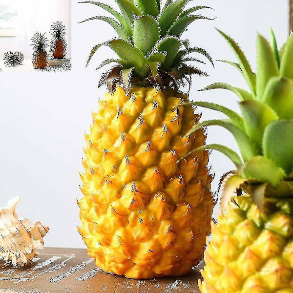 Realistiska konstgjorda frukter falska ananas för visning Hy