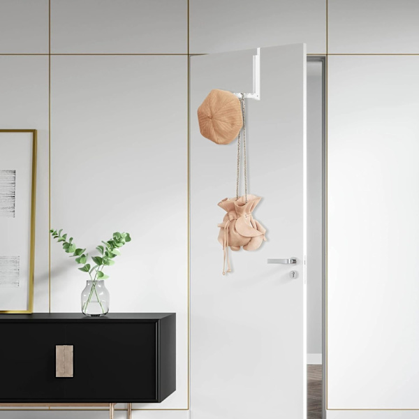 Over døren tøjstativ, bøjle til vasketøj, sammenklappelig, til ophængning af vasketøj, tøjstativ, garderobe, kroge over døren