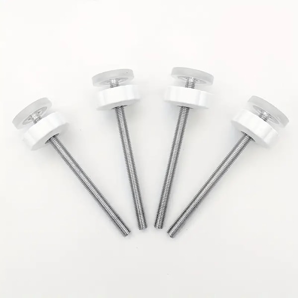 4pcs Universal Fence Gate Threaded Shaft Rods, M8 (8mm) Replacement Bolt Parts for Pet Pressure Mount Security Gate