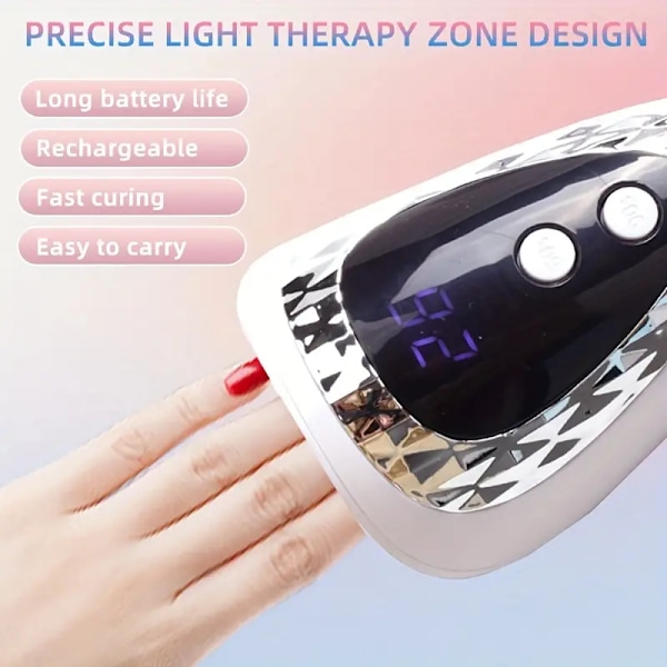 Bärbar Manikyr LED-Nagellampa Penna, Mini Nagellampor, Tork, Nagel Torkmaskin för Fingernaglar och Tår
