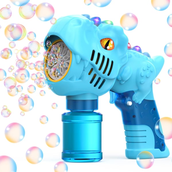 Dinosaur Bubble Machine Gun 4000+ bubbles/minute, with bubble solution, children's bubble toy gift/birthday/party, bubble gun machine