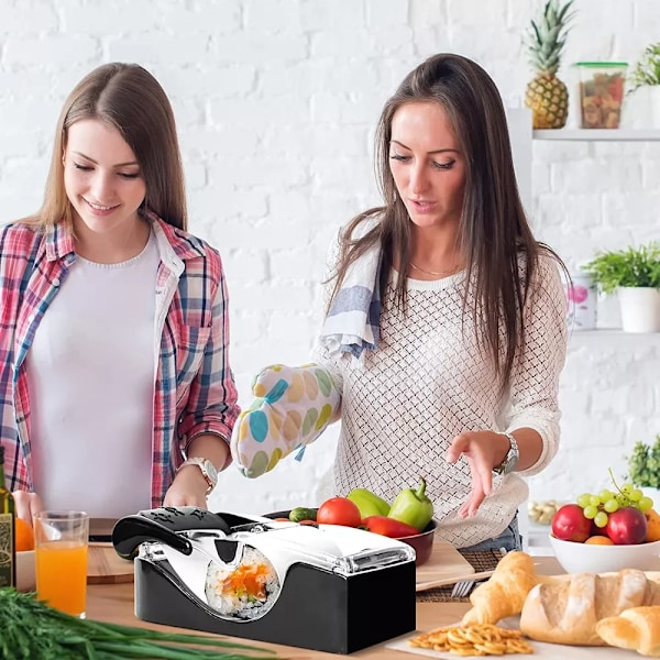 Sushi Maker Roller Utstyr Perfekt Rull Sushi Maskin DIY Enkelt Kjøkken Magisk Gadget Kjøkken Tilbehør Non Stick for Barn Hjem Lunsj Bento