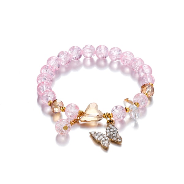 2024,Crystal Diamond Butterfly Bracelet for Children (style 5)