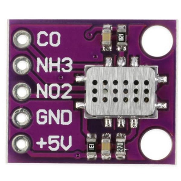 MICS-6814 Sensor Kolmonoxid CO NO2 NH3 Syrgas Detektering av luftkvalitet Numerisk sensormodul (lila)