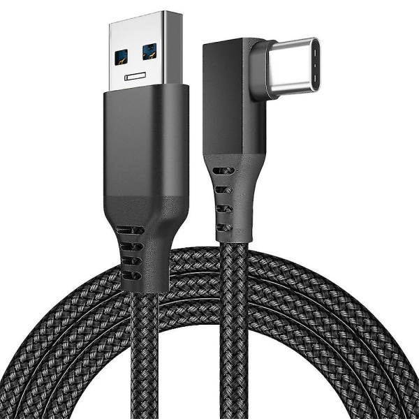 For Quest 3m Data Line Link Kabel Vr Game Usb Type C skjøteledning (Sort)