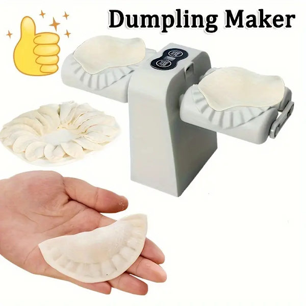 Dubbelsidig elektrisk automatisk dumplingsmaskin, dumplingsform, dumplingstillverkningsverktyg