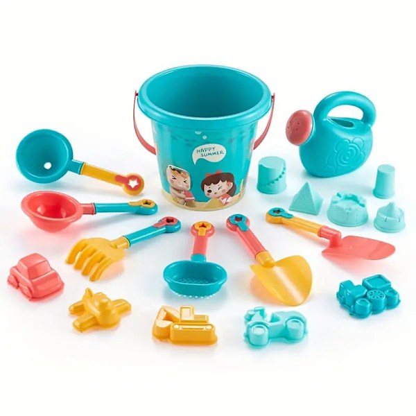 Beach Toys, 18 Sets Bucket Kettle Teaser Educational Toys Interactive Kids Gifts