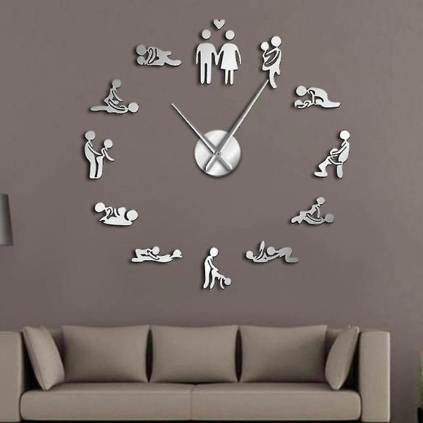 For Sex Love Position Mute Wall Clock WS17372[HSfF]