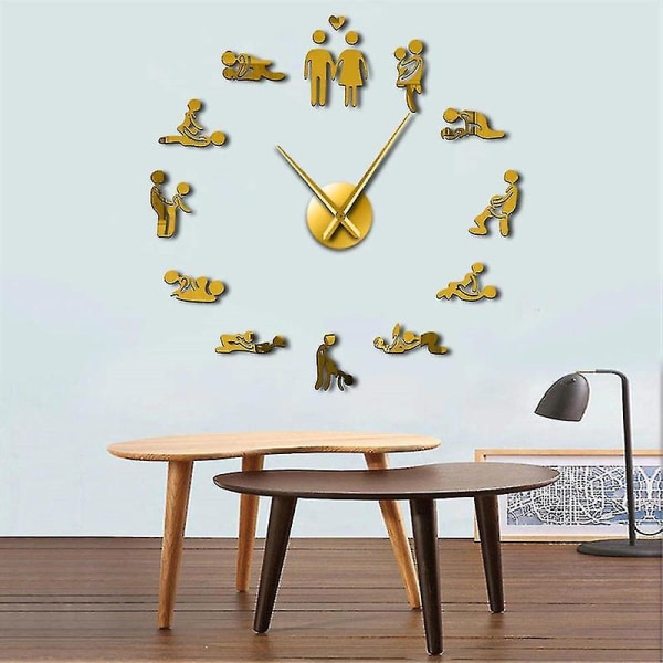 For Sex Love Position Mute Wall Clock WS17372[HSfF]