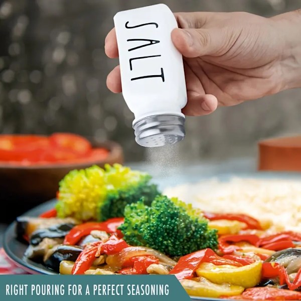 2-pack kryddflaskor, kökskryddflaskor, rostfria kryddburkar, kreativa kryddflaskor för picknick och grillning utomhus, köksredskap