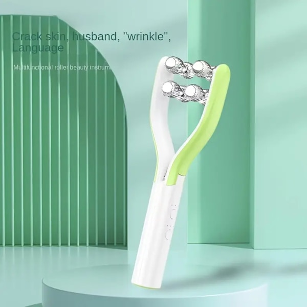 Rulle Ansigtsmassager, USB Elektrisk Ansigtsmassager, V Ansigtsrulle Skønhedsinstrument, Ansigtsmassager til Kvinder