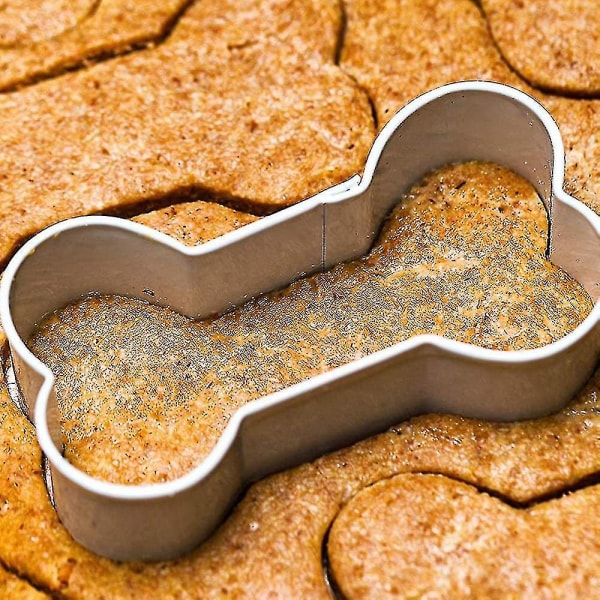 Dog Bone Cookie Cutter Set, rustfritt stål, 3-delt Xxf