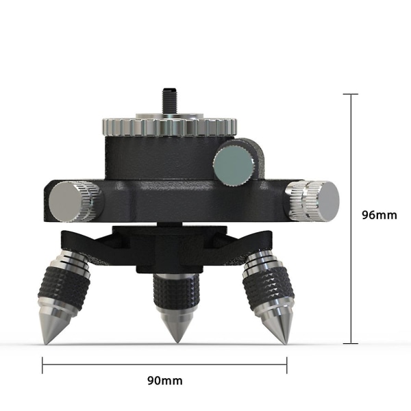 Laser Level Tripod Adapter - 360 Justerbar Drejelig Base