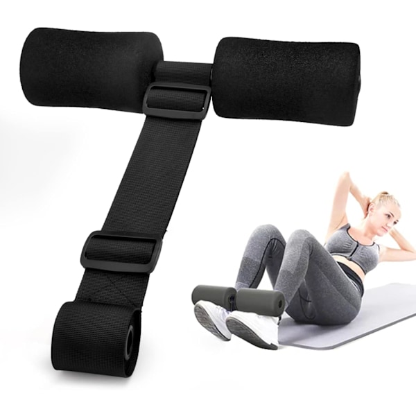 Adjustable hamstring curl band, abs workout in gym, exercise, travel