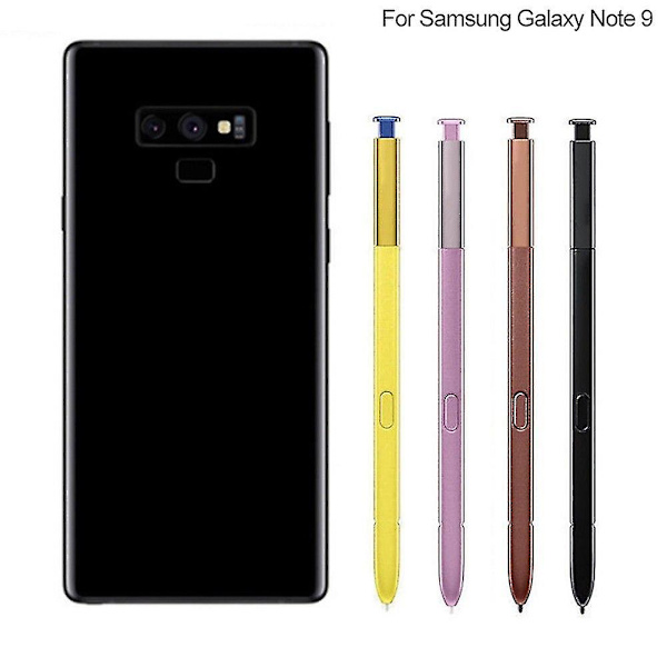 Hiborth erstatningsknap Skriver Touch Screen Stylus S Pen til Samsun-g Galaxy Note 9（Gul）