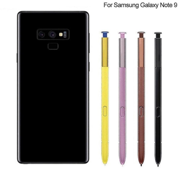 Hiborth erstatningsknapp skrive berøringsskjerm Stylus S Pen for Samsun-g Galaxy Note 9（Gul）