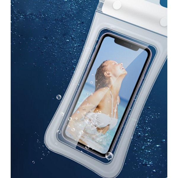 Vanntett telefondeksel 2-pakning, 6,8 tommer IPX8 undervanns telefondeksel, vanntett mobiltelefondeksel for iPhone 15 14 13 12 11 Samsung S23 S22 Xiaomi Huawei