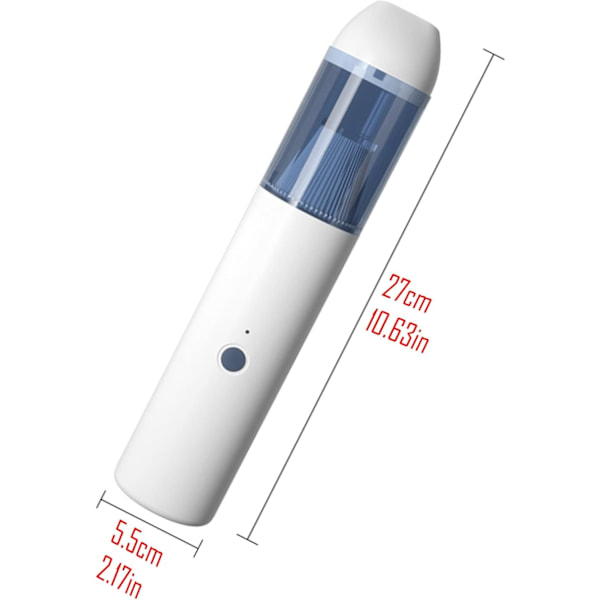 Trådløs bilstøvsuger, liten oppladbar håndholdt våt- og tørr husholdningsstøvsuger med stor sugekraft
