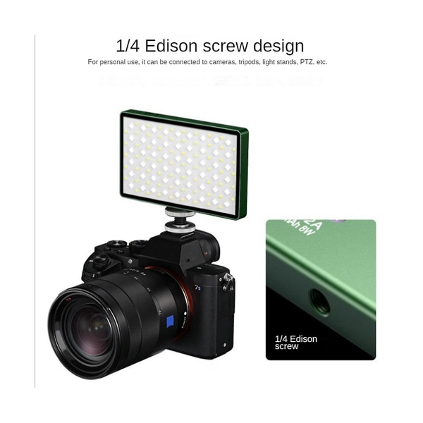 Rgb Full-color Live Broadcast Beauty Lighting Lamp Square Pocket Light Photography Full-color Led C（Svart）