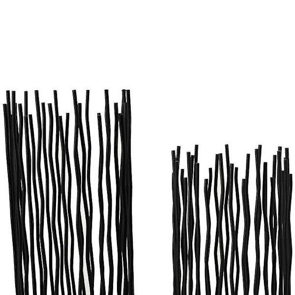 Wire Willow lysestaker sett med 1, metall svart søyle lysestaker for bord Canterpieces Moderne lysestake holdere for spisestue bordplate, hjem