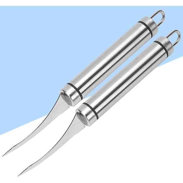 2 Pices Crevettes Crevettes pluchage Crevettes Outil D'pluchage Crevettes Nettoyeur en Acier Inoxidable Crevettes pluchage Dispositif Outils de Cuisin