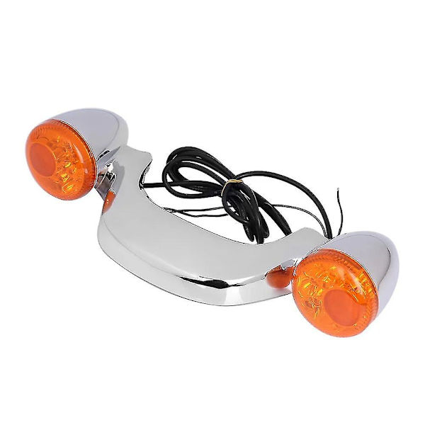 Motorcykel Krom Bak Blinkers Bromsljus Bar Lampa För Harley Touring Road Street Glide Road King Special Flhx Fltrxs 10-21[HSF]（B）