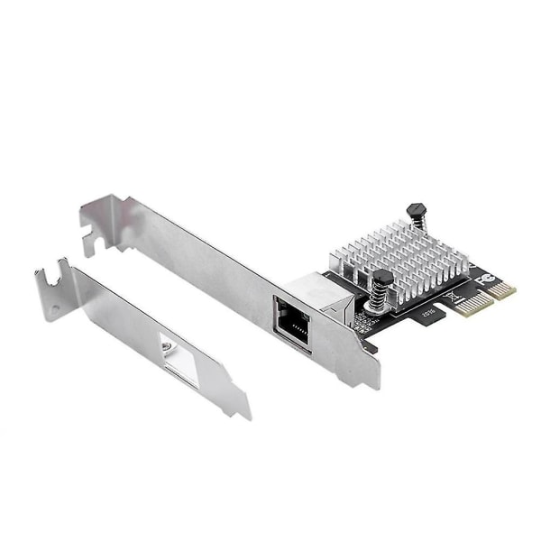 Pciex1 2.5g Gigabit verkkokorttisovitin 1 portilla 2500mbps Pcie 2.5gb Ethernet-kortti Rj45 Lan Con (musta)