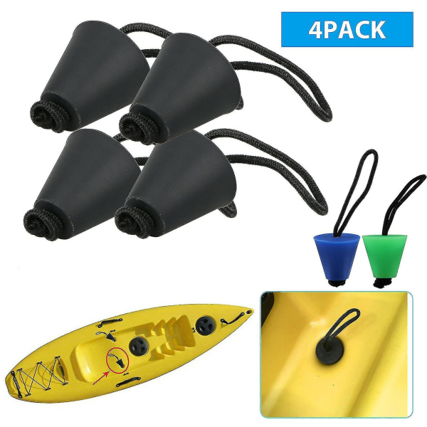 Kayak Scupper Plug Kit Kanootin tyhjennysreiät Pysäytystulpan tarvikkeet (sininen)