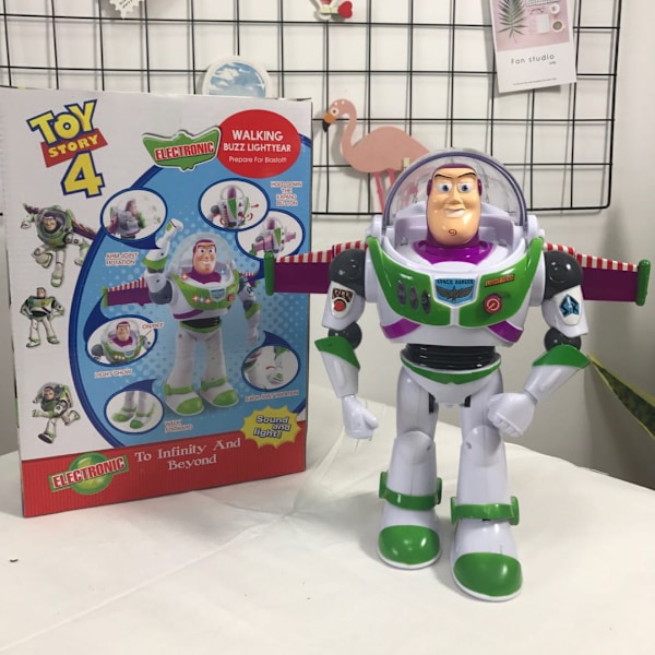 Buzz Lightyear Interaktivt Talende Actionfigur Fra Toy Story, 11 Tommer, Funktioner 10+ Engelske Sætninger, Interagerer Med Andre Figurer Og Legetøj