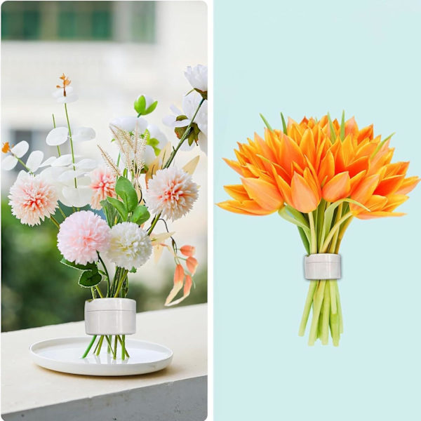 Spiralformad blomsterarrangemang stjälkhållare, spiralformad stjälkhållare för vaser, spiralformad blomsterstjälkhållare
