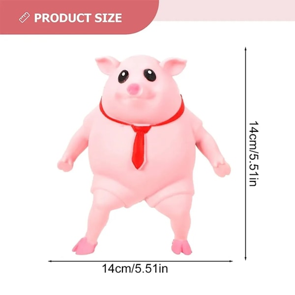 Squishy Stressleksak Gris Rosa Gris, Kawaii Squishies Leksak, Stressavlastande Leksak, Squishies Långsam Stigande