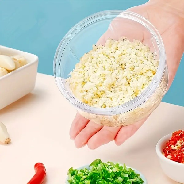 Grönsaksskärare, handdragen vitlökskross, multifunktionell vitlökskross, grönsakshackare, kreativ frukthackare, köttkross