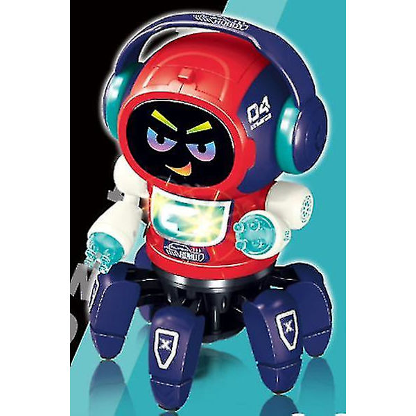 Dancing Electric Hexapod Robot Light Musik Drenge og pige børnelegetøj (standard)