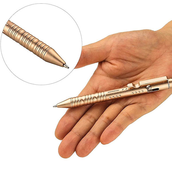 Bolt Action Pocket Penna Kulspetspenna För Business Office Premium Cnc Processing