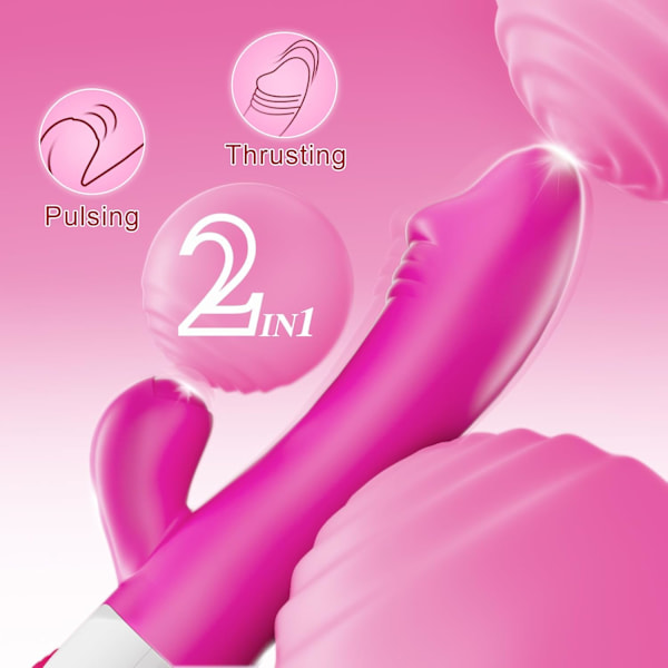 Vibrator Dildo for Kvinner, Voksen Sexleketøy, G-Punkt Vibrator Klitorisstimulator, Vibrerende Stang for hennes Nyttelse, 10 Moduser (Lilla)