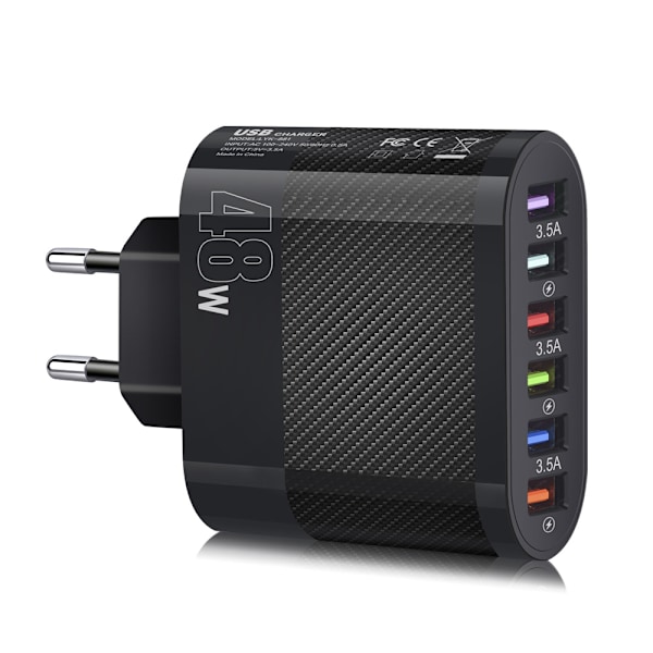 Hurtiglading Type C-adapter, Universal 65W USB C-lader, Lader for flere enheter, Kompakt USB Type C-strømforsyning med hurtigladinghode