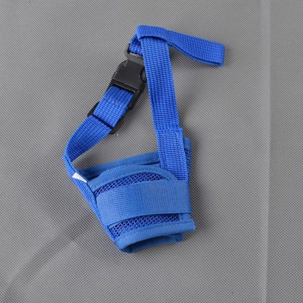 Hundejusterbar mundkurv i net - Stop med at tygge og gø - plejetilbehør（18-24 cm，3）