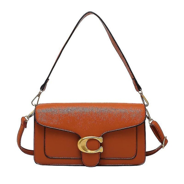 Tabby Bacchus High-end Messenger Håndtaske Bærbar All-match Fashion Underarm Dame Håndtasker Dame Håndtasker（C-brun）