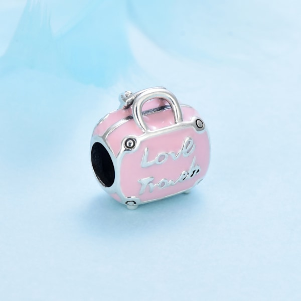 925 Sterling Silver Charms Pärlor Kamera Resväska Bil Flygplan Roséguld Charm Passar Pandora Armband Diy Smycken Kvinnor 5